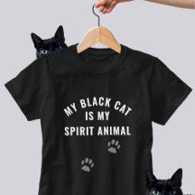 Black Cat ist mein Spirit Animal Funny Slogan