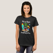 Black Cat Its Fine I m Fine Everything Is Fine Su T-Shirt (Vorne ganz)
