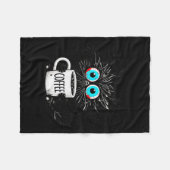 Black Cat Its Fine Im Fine Everything Is Fine Funn Fleecedecke (Vorderseite (Horizontal))