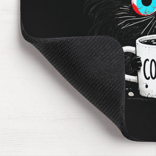 Black Cat Its Fine Im Fine Everything Is Fine Funn Mousepad (Ecke)