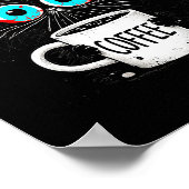 Black Cat Its Fine Im Fine Everything Is Fine Funn Poster (Ecke)