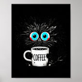 Black Cat Its Fine Im Fine Everything Is Fine Funn Poster (Vorne)