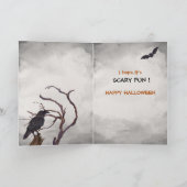 Black Cat Jack o' Lantern Halloween Card Karte (Innenseite)
