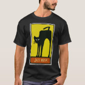 Black Cat, Jazzmusik T-Shirt (Vorderseite)