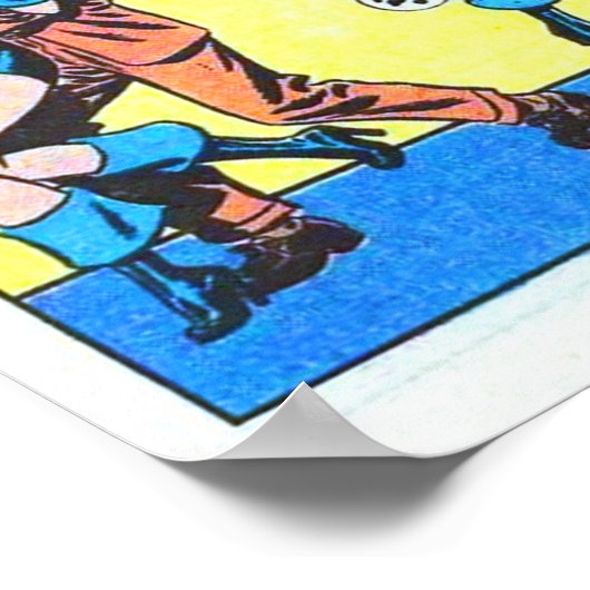 Black Cat Judo Tricks Poster (Ecke)