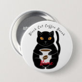 Black Cat Kaffee Break Thunder_Cove Button (Vorne & Hinten)