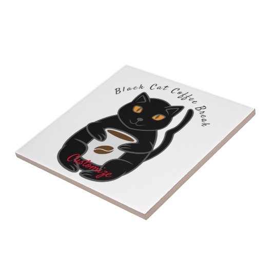 Black Cat Kaffee Break Thunder_Cove Fliese (Seite)