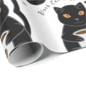 Black Cat Kaffee Break Thunder_Cove Geschenkpapier (Rolleneckpunkt)