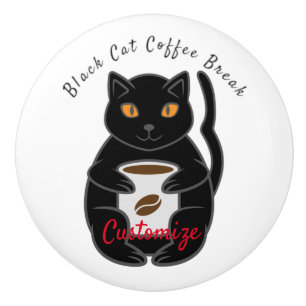 Black Cat Kaffee Break Thunder_Cove  Keramikknauf