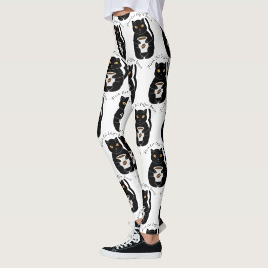 Black Cat Kaffee Break Thunder_Cove  Leggings (Links)