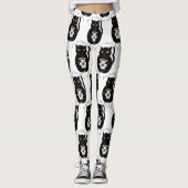 Black Cat Kaffee Break Thunder_Cove  Leggings (Vorderseite)