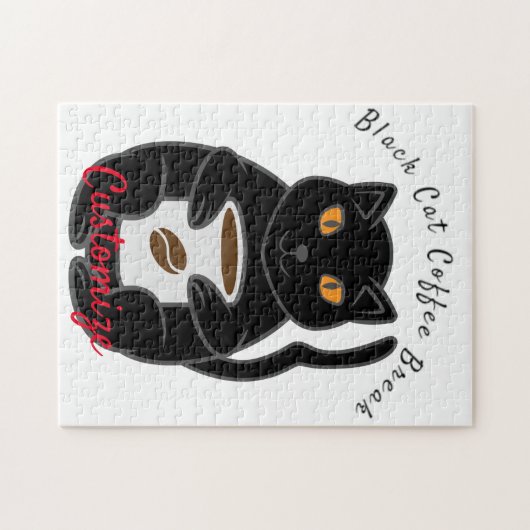Black Cat Kaffee Break Thunder_Cove Puzzle (Horizontal)