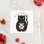 Black Cat Kaffee Break Thunder_Cove Serviette (Beispiel)