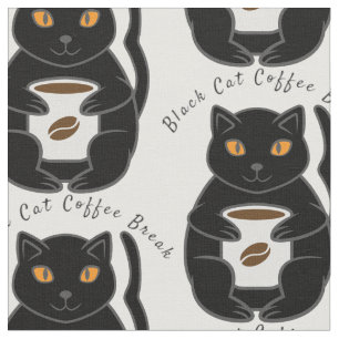 Black Cat Kaffee Break Thunder_Cove  Stoff