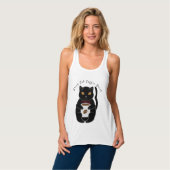 Black Cat Kaffee Break Thunder_Cove Tank Top (Vorderseite Vollansicht)