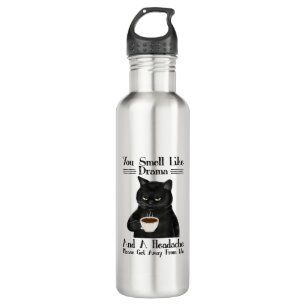 Black Cat-Kaffee riecht man wie Drama und ein Head Edelstahlflasche
