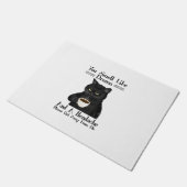 Black Cat-Kaffee riecht man wie Drama und ein Head Fußmatte (Schrägansicht)