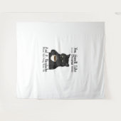 Black Cat-Kaffee riecht man wie Drama und ein Head Wandteppich (Vorderseite (Horizontal))