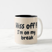 Black Cat Kaffeepause Tasse (VorderseiteRechts)