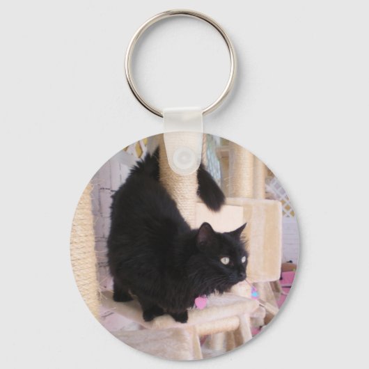 Black Cat Key Chain mit Smoky Schlüsselanhänger (Vorderseite)
