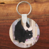 Black Cat Key Chain mit Smoky Schlüsselanhänger (Vorderseite)