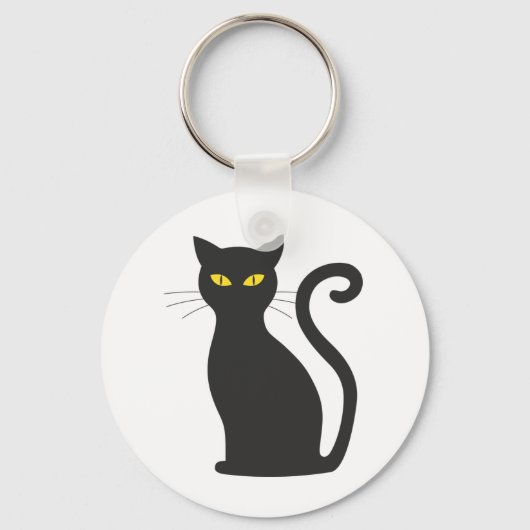 Black Cat Keyring Schlüsselanhänger (Vorderseite)