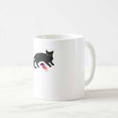 Black Cat Killer Instinkte Tote Maus Punk Goth Kaffeetasse (VorderseiteRechts)