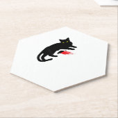 Black Cat Killer Instinkte Tote Maus Punk Goth Untersetzer (angewinkelt)