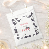 Black Cat Kindergeburtstag Geschenktütchen (Ausgeschnitten)
