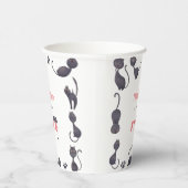 Black Cat Kindergeburtstag Pappbecher (Rechts)