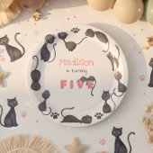 Black Cat Kindergeburtstag Pappteller