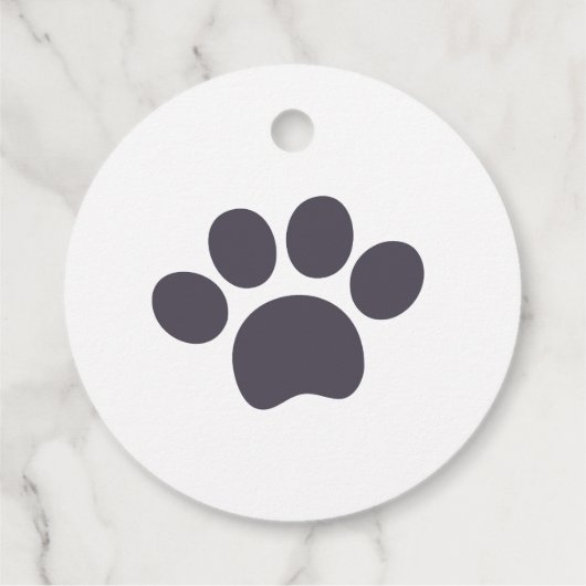 Black Cat Kindergeburtstag vielen Dank Geschenkanhänger (Rückseite)