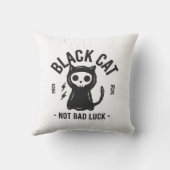 Black cat kissen (Rückseite)