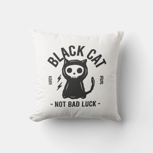 Black cat kissen (Vorderseite)