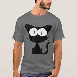 Black Cat Kitten Cartoon Niedlich T-Shirt