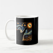 Black Cat Kostüm Van Gogh Starry Night Funny Cat Kaffeetasse (Links)