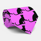 Black Cat Krawatte (Gerollt)