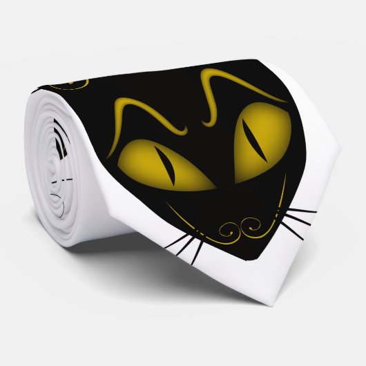 Black Cat Krawatte (Gerollt)