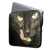 Black Cat Laptop Sleeve (Vorderseite Links)