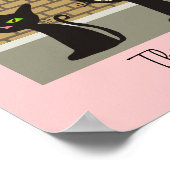 Black Cat Leinwand Art "Three Amigos" Poster (Ecke)