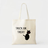 Black Cat Leinwand Trick oder Treat Bag Tragetasche (Vorne)