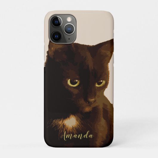 Black Cat Liebe Haustier boho Stil Uncommon iPhone Case-Mate iPhone Hülle (Rückseite)