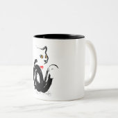 Black Cat Liebe Zweifarbige Tasse (VorderseiteRechts)
