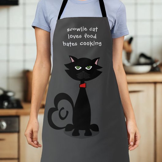 Black Cat Lieben Funny Custom Küche Schürze