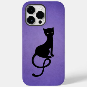 Black Cat Lila Elegant Evil Kitty Case-Mate iPhone 14 Pro Max Hülle