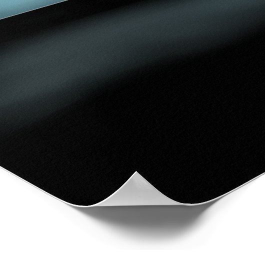 Black Cat Looking Out Window At Heaven Poster (Ecke)