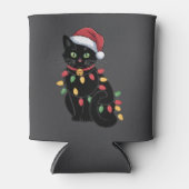 Black Cat Lover Christmas Kitten Geschenk Katze Ma Dosenkühler (Vorderseite)