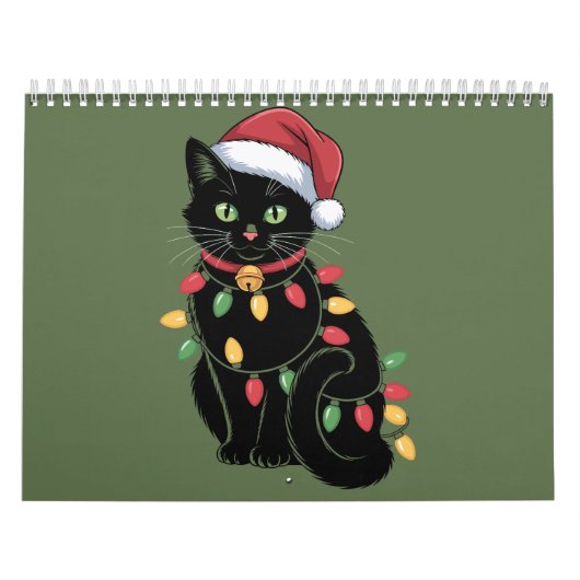 Black Cat Lover Christmas Kitten Geschenk Katze Ma Kalender (Titelbild)