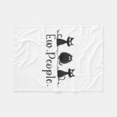 Black Cat Lover Grumpy Graphic Funny Coolen neue L Fleecedecke (Vorderseite (Horizontal))