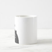 Black Cat Lover Individuelle Name Tasse (Mittel)